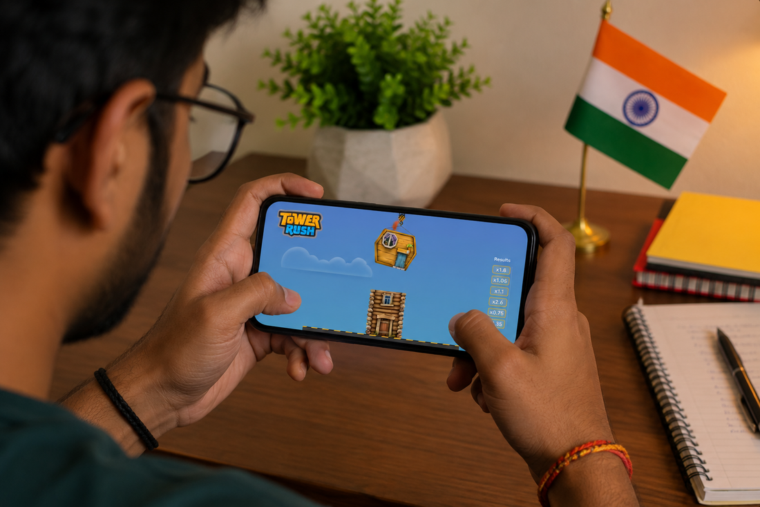 Tower Rush by Galaxsys gameplay for players in India